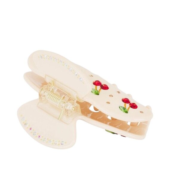 Emi Jay Sweetheart Clip in Cherry Pie New with Box Womens Hair tie - Picture 5 of 12